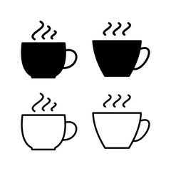 Obraz premium Cup coffee icon vector. coffee cup icon. mug