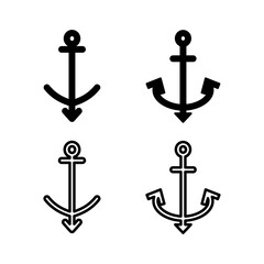 Anchor icon vector. Anchor sign. marine symbol