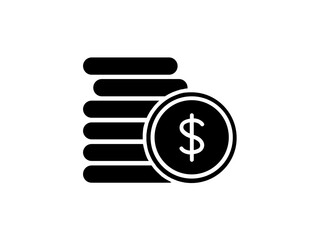 black dollar icon