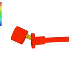 FEM analysis of joint and axel, suspension component, finite element analysis