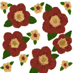 seamless pattern with flowers