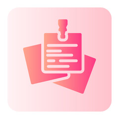  Post it line icon