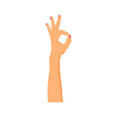 Fototapeta premium hand gesture with ok sign