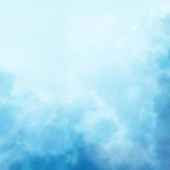 cloudy sky watercolor paint background