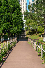 The road of City Park in China