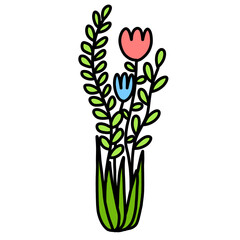 illustration of a flower