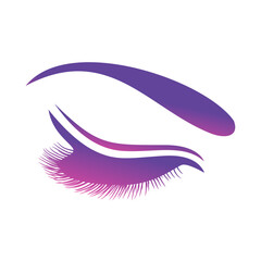Beauty Lashes Modern Simple Elegant Logo Design
