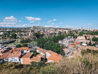 Fototapeta na wymiar Old Tbilisi view in summer