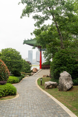 The road of City Park in China