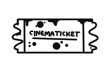 Cinema Ticket with urban style