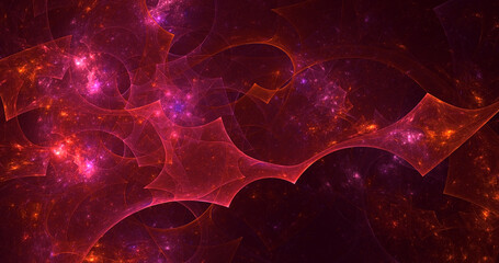 3D rendering abstract fantasy light fractal background