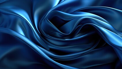 Blue abstract fluid effect holographic neon curved wave in motion colorful background 3d render. Gradient design element for backgrounds, banners, wallpapers, posters and covers.