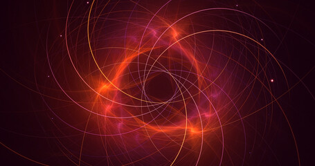 3D rendering abstract fantasy light fractal background