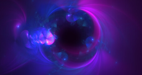 3D rendering abstract technology fractal background
