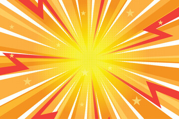 Vector illustrated cartoon comic halftone fun Background.