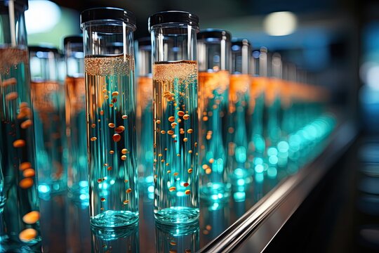 Test Tubes in Clinical Research Lab
