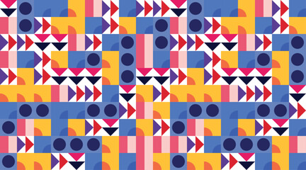 Abstract Bauhaus multicolor corporate usage background aesthetic and attractive design bg