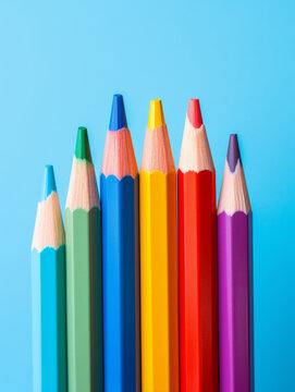 colored pencil close up, vivid pastel, minimalist.
