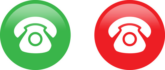 Call us button. Phone with call number. Contact button. Phone with call number. Icon for support or service