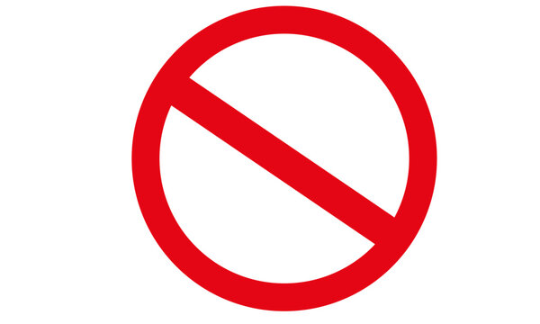 禁止マーク　ピクトグラム　赤