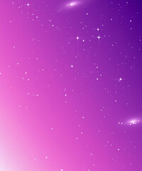 Light Purple, Pink vector layout with cosmic stars. Space stars on blurred abstract background with gradient