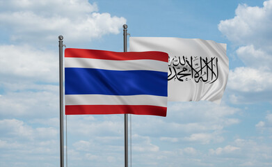  Thailand and Afghanistan national flag