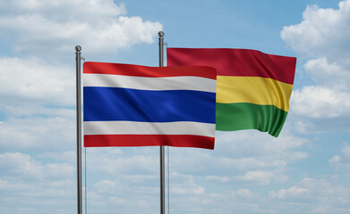 Naklejka premium Bolivia flag