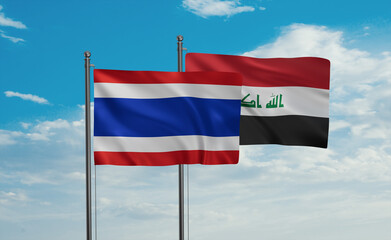 Iraq and  Thailand flag