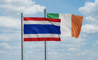 Ireland and  Thailand flag