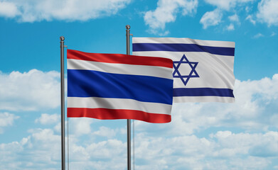 Israel and  Thailand flag