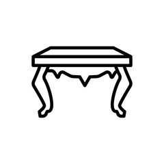 Table icon in vector. Logotype