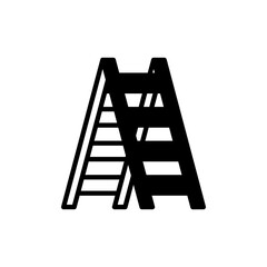 Stepladder icon in vector. Logotype