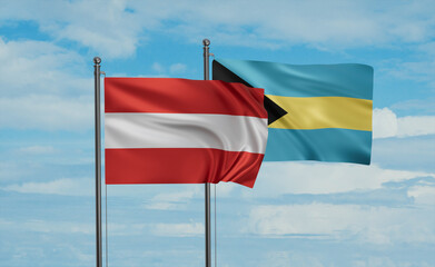 Bahamas and Austria flag