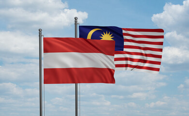 Malaysia and Austria flag