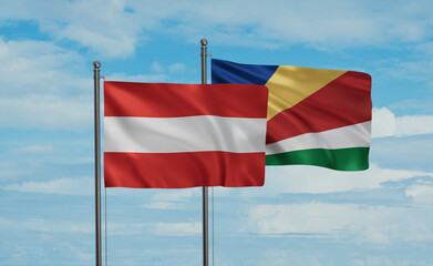 Seychelles and Austria flag