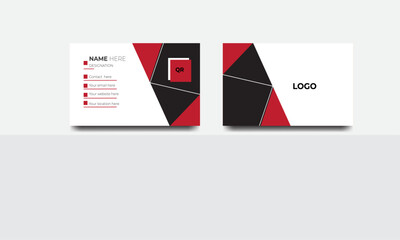 Modern corporate and clean business card template.