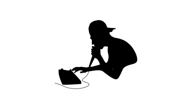 beatboxer silhouette