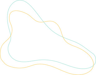 Abstract Liquid Outline Shape 