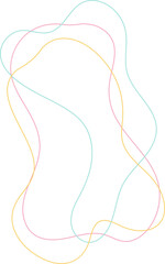 Abstract Liquid Outline Shape 