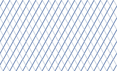 link fence, blue line abstract geometric seamless pattern in oriental style. minimal vector background. Simple graphic ornament. texture with diamonds, mesh, grid, lattice, net. Repeat design