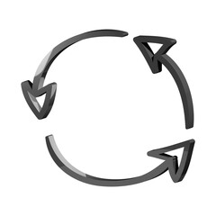 This is a beautifully designed 3D circle icon with a beautiful metallic texture.