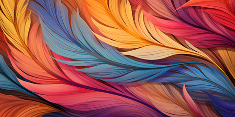 colorful feathers background