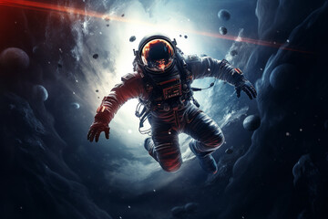 Obraz na płótnie Canvas space astronaut