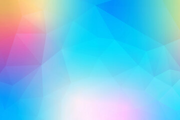 Obraz premium グラデーションが綺麗なポリゴンの背景イラスト
