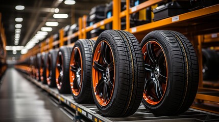 a tyre storage for the automotive sector