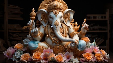Fototapeta premium Ganesh, India's Elephant God.