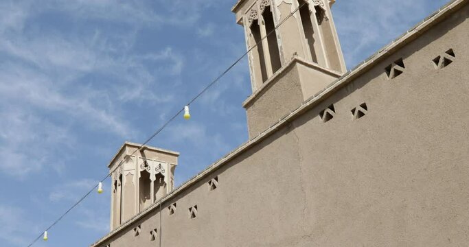 Wind Towers Used As A Natural Cooling System  Kashan Iran
