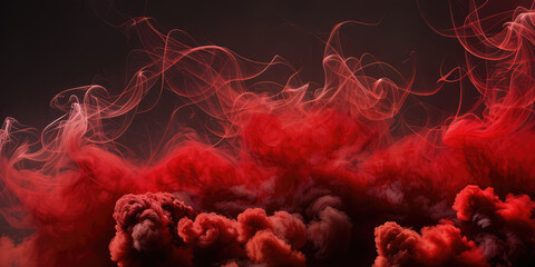 Fx Red Smoke Abstract In The Dark For Background