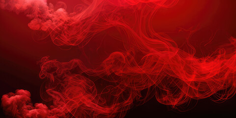 Fototapeta na wymiar Fx Red Smoke Abstract In The Dark For Background