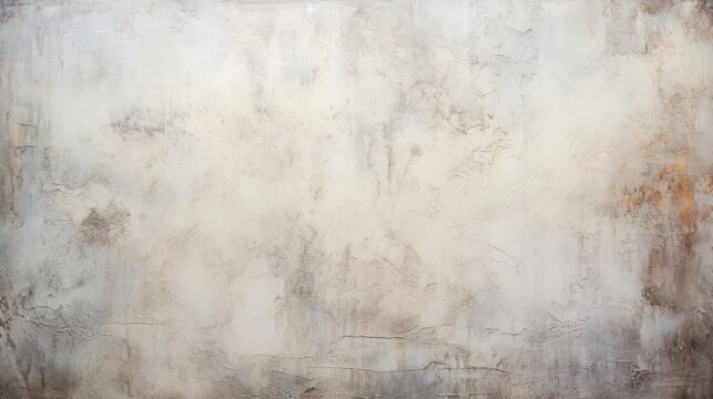 Distressed painted, stained, antique wall in white, grey, cream, ivory and gold texture. Beautiful distressed luxury vintage aged metal surface. Ancient, decayed, vintage texture background parchment.